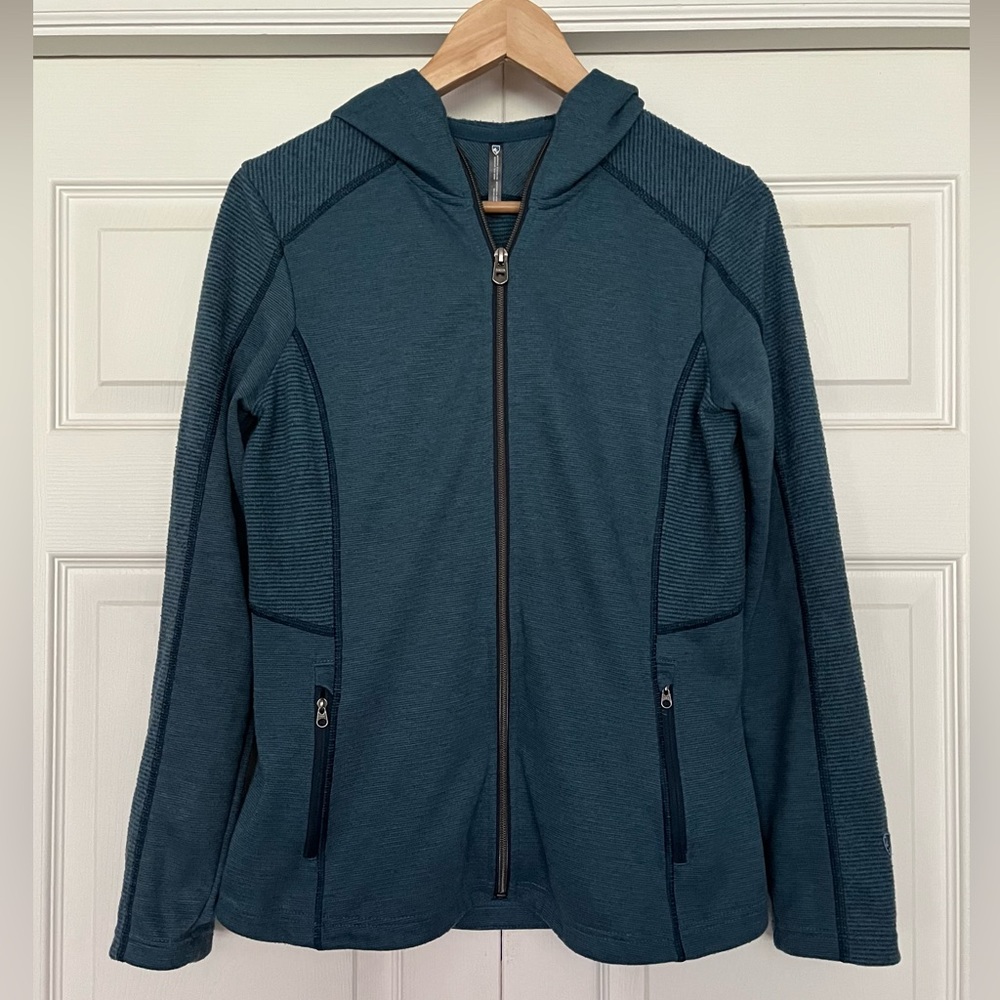 {Kuhl} Full-Zip Sweater Jacket Hoodie in Blue - Women's Small